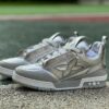 Louis Vuitton LV Trainer Low Top Sneaker Silver Perforated Calf Leather M20721