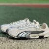 Puma Easy Rider Metallic Silver Cream Trainers