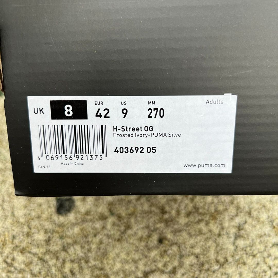 Puma Easy Rider Metallic Silver Cream Trainers - Image 2