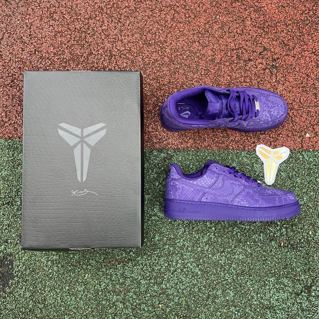Nike Air Force 1 Low Kobe Mamba Purple Snakeskin - Image 9