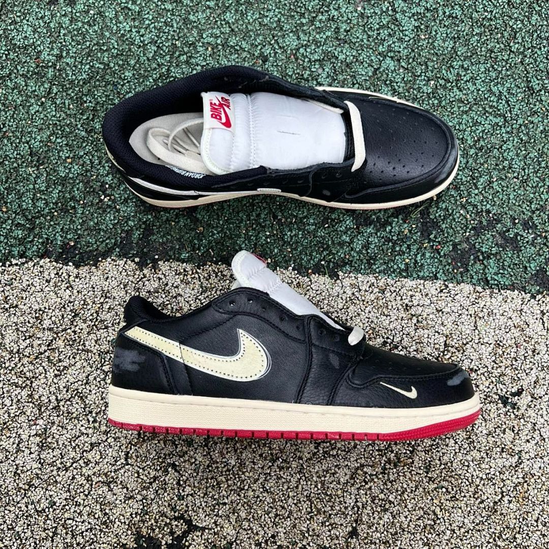 Travis Scott x Air Jordan 1 Low OG Black Phantom DM7866-001 - Image 9