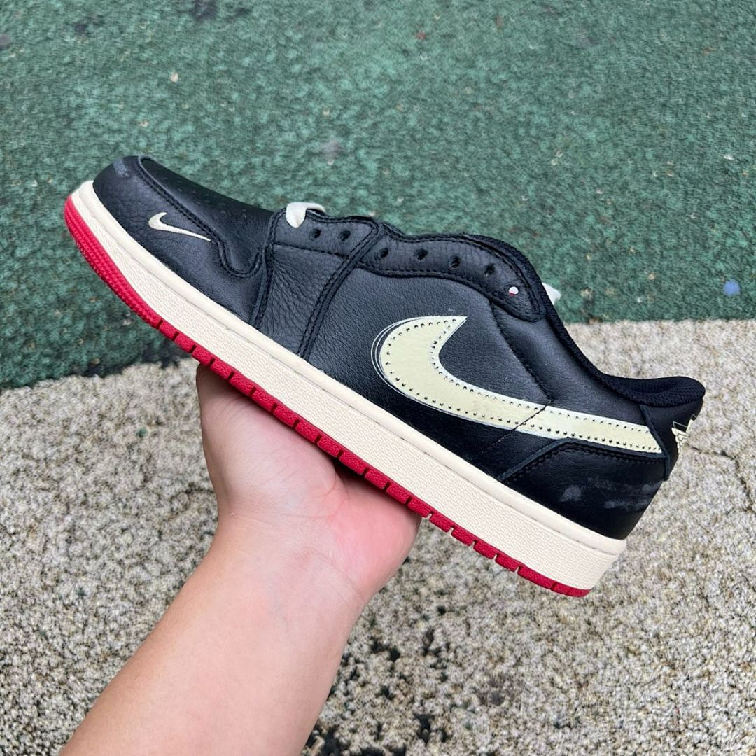 Travis Scott x Air Jordan 1 Low OG Black Phantom DM7866-001 - Image 10