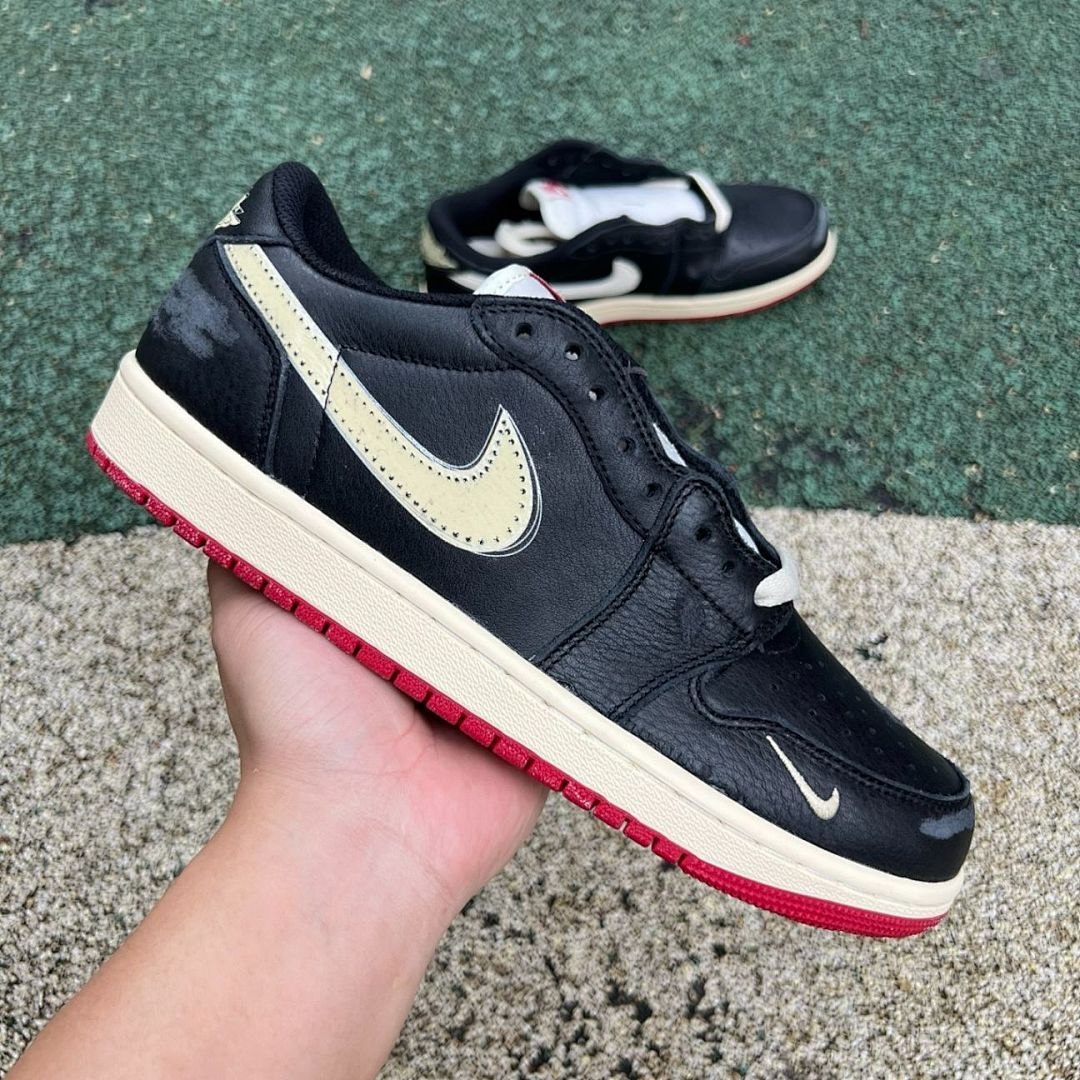 Travis Scott x Air Jordan 1 Low OG Black Phantom DM7866-001 - Image 18