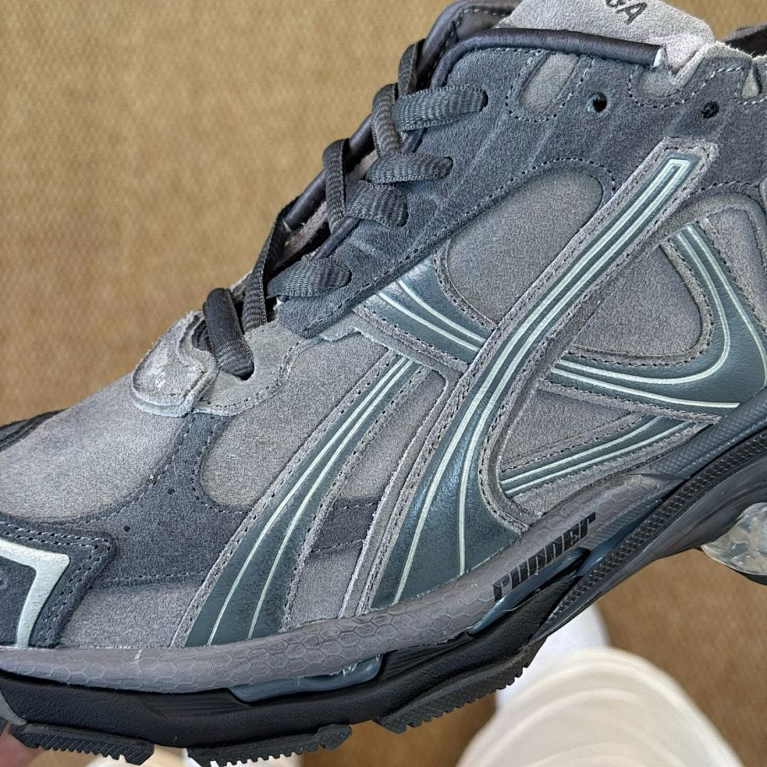 Balenciaga Runner Sneaker Grey 677403W3RFN1290 - Image 5