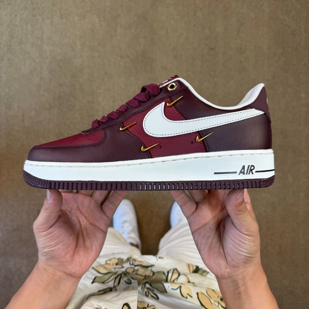 Nike Air Force 1 Low '07 'Dark Beetroot Metallic Gold' DV1234-600 - Image 10