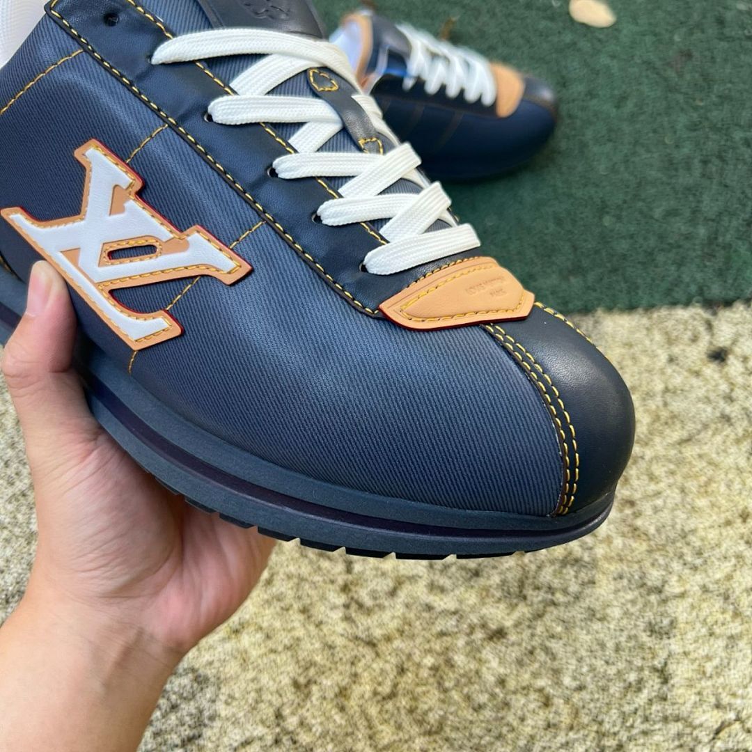Louis Vuitton LV Runner Tatic Sneaker Navy Brown White - Image 3