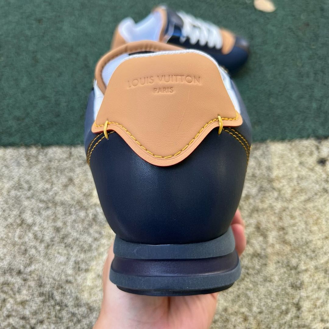 Louis Vuitton LV Runner Tatic Sneaker Navy Brown White - Image 8