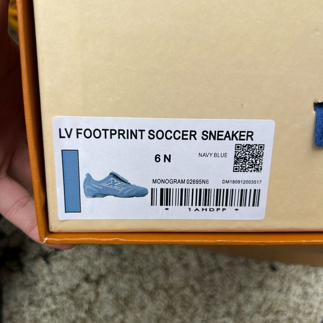 Louis Vuitton Light Blue Monogram Turf Soccer Shoes - Image 2