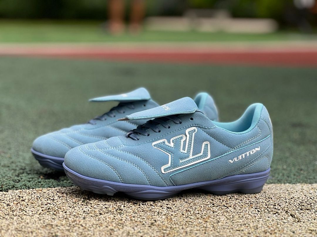 Louis Vuitton Light Blue Monogram Turf Soccer Shoes - Image 10