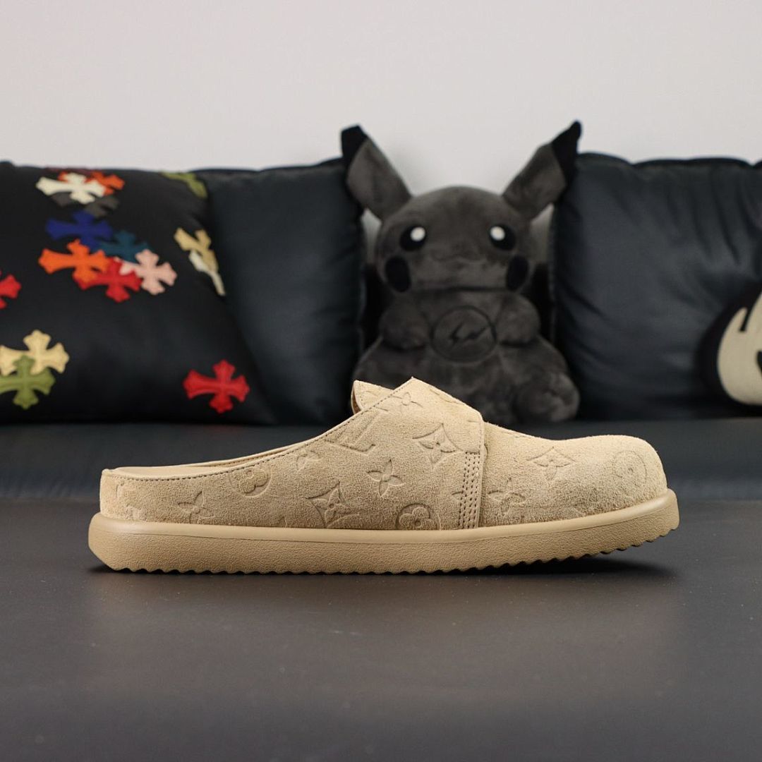 Louis Vuitton Dreamy Loafer Monogram-Embossed Suede Beige - Image 5