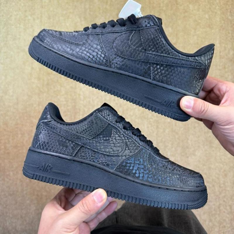Nike Air Force 1 Low '07 Black Python CW2646-001 - Image 8