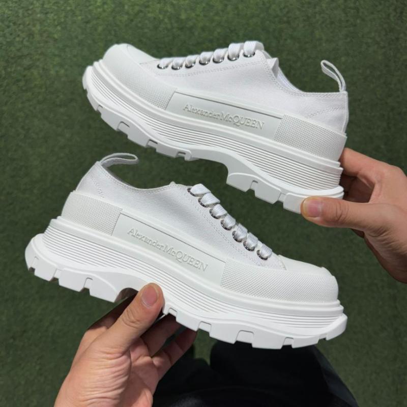 Alexander McQueen Tread Slick Lace-up Sneaker White 611705W4L329000 - Image 9