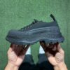 Alexander McQueen Tread Slick Lace-Up Sneaker Black 611705 W4MV2 1000