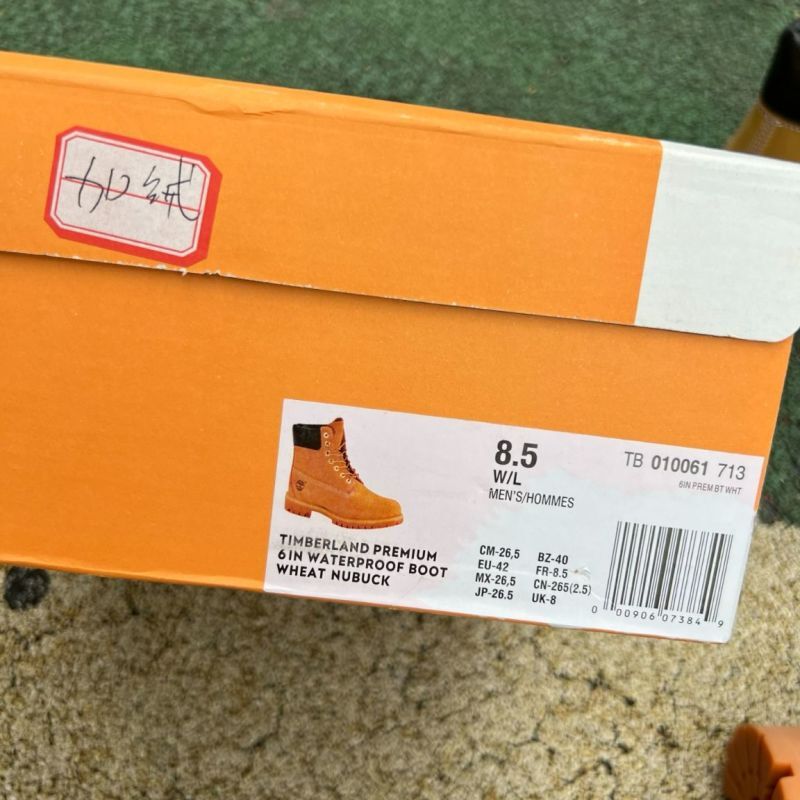 Timberland 6-Inch Premium Waterproof Fur Lined Boots Wheat Nubuck - Image 2