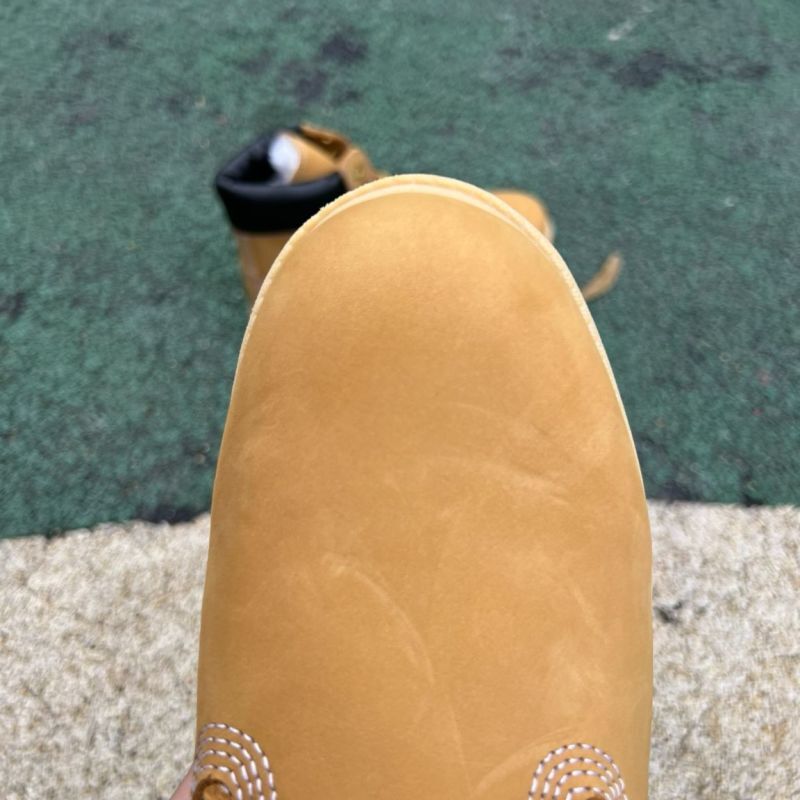 Timberland 6-Inch Premium Waterproof Fur Lined Boots Wheat Nubuck - Image 4