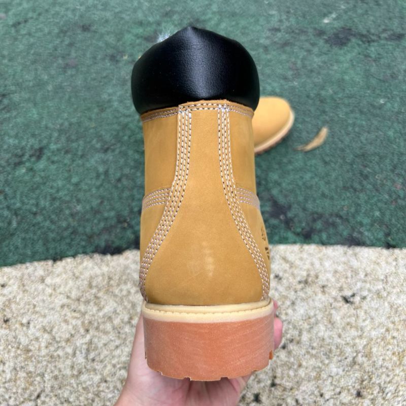 Timberland 6-Inch Premium Waterproof Fur Lined Boots Wheat Nubuck - Image 8