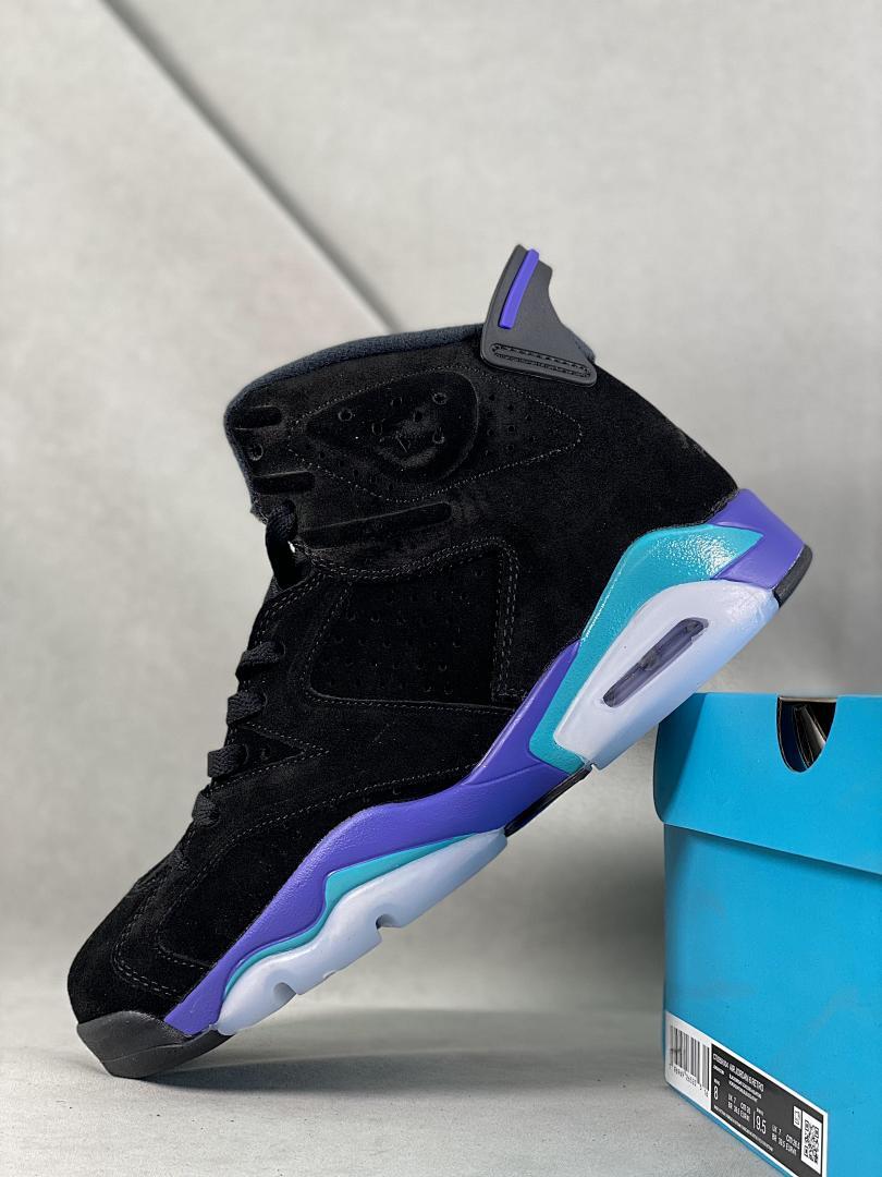Air Jordan 6 Retro "Aqua" Black Bright Concord Aquatone Men's Sneakers CT8529-004 - Image 3