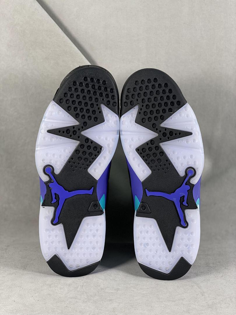 Air Jordan 6 Retro "Aqua" Black Bright Concord Aquatone Men's Sneakers CT8529-004 - Image 4