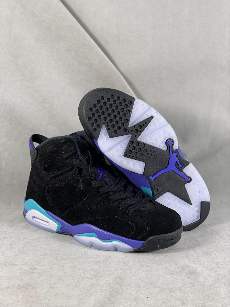 Air Jordan 6 Retro "Aqua" Black Bright Concord Aquatone Men's Sneakers CT8529-004 - Image 7