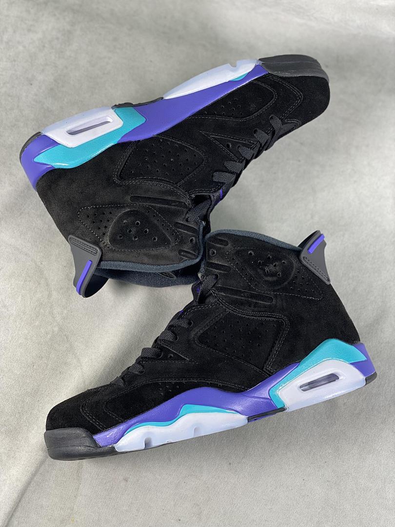 Air Jordan 6 Retro "Aqua" Black Bright Concord Aquatone Men's Sneakers CT8529-004 - Image 8