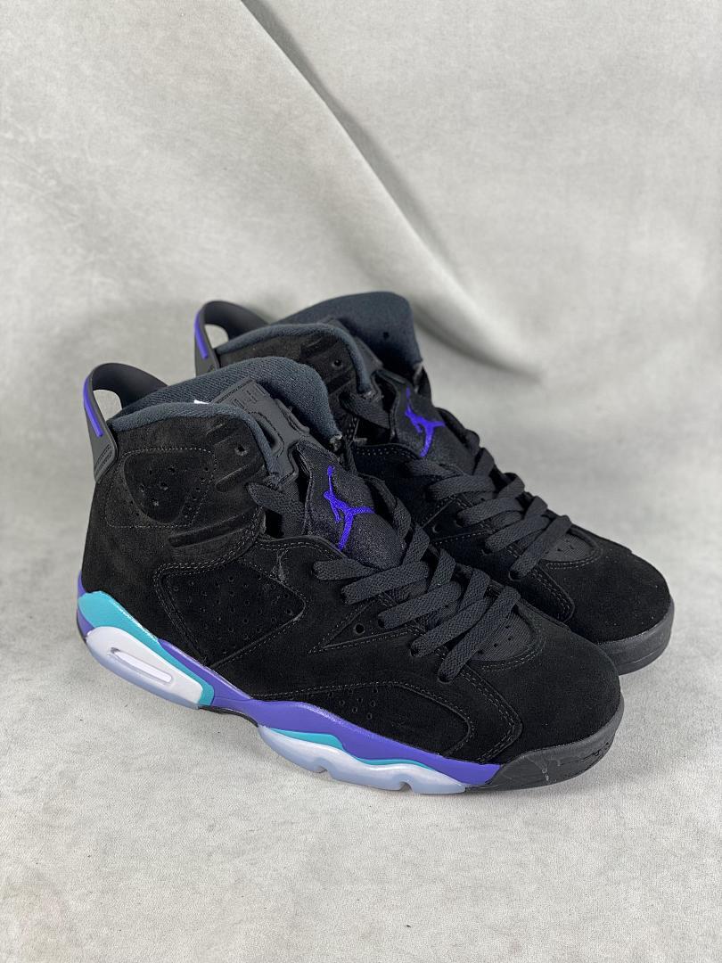 Air Jordan 6 Retro "Aqua" Black Bright Concord Aquatone Men's Sneakers CT8529-004 - Image 9