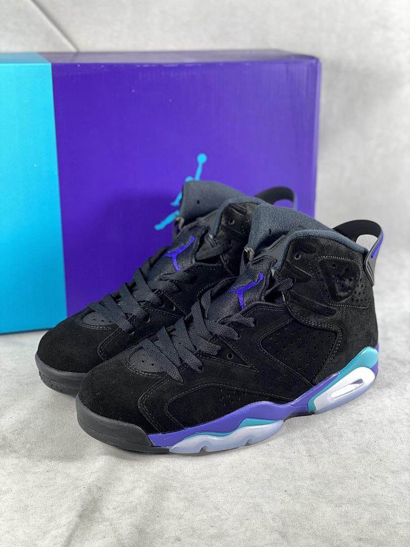 Air Jordan 6 Retro "Aqua" Black Bright Concord Aquatone Men's Sneakers CT8529-004 - Image 10