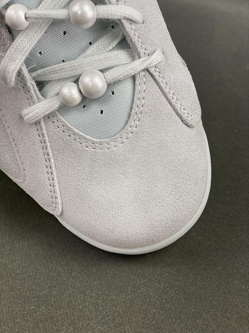 Air Jordan 6 Retro White Metallic Gold CT8529-170 Light Grey Suede Basketball Sneakers - Image 6