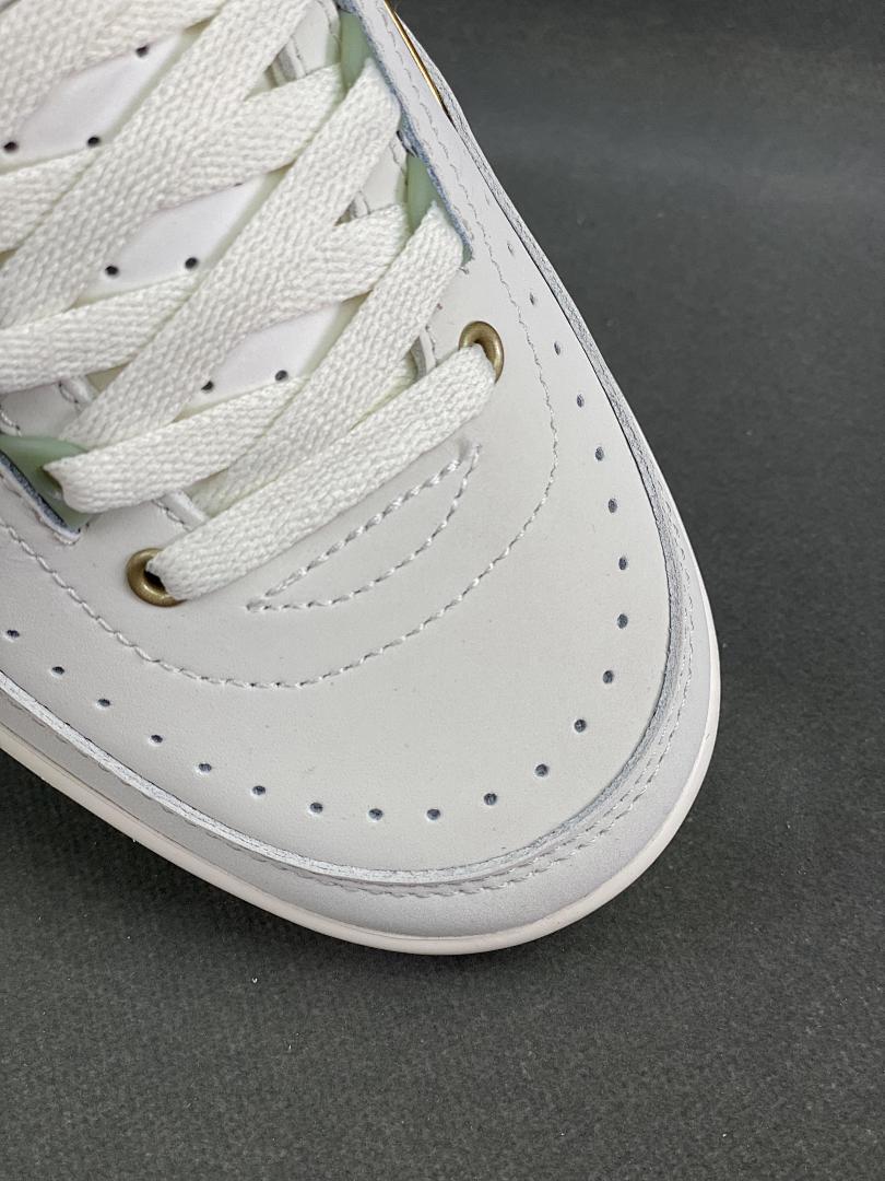 Nike Air Jordan 2 Retro Low "Responsibility" DR9602-102 Sail Burgundy Gold Green Sole Men's Sneakers - Image 6