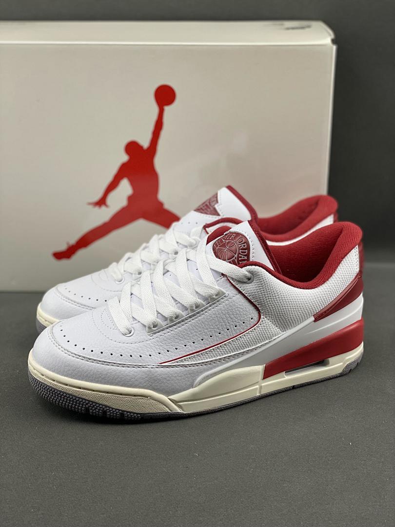 Nike Air Jordan 2 Low Cherry White Varsity Red Sneakers DV9956-106 - Image 2