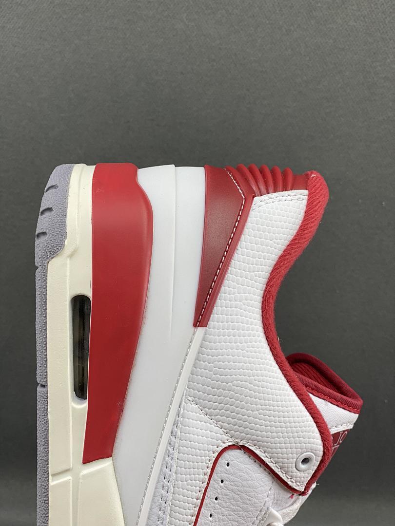 Nike Air Jordan 2 Low Cherry White Varsity Red Sneakers DV9956-106 - Image 7