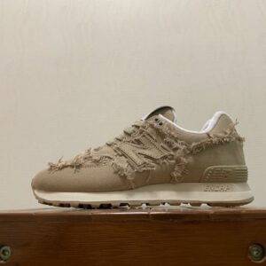 New Balance 574 Protection Pack Refined Future Sandstone U574LGW Men's Women's Lifestyle Sneakers Distressed Frayed Canvas Shoes Khaki Beige
