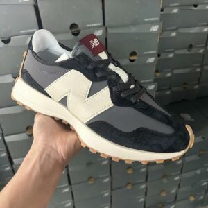 New Balance 327 Castlerock Black Burgundy Gum Sole Men's Lifestyle Sneakers MS327CPG