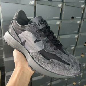 New Balance 327 Castlerock Black Shaggy Suede Lifestyle Sneakers MS327LAB