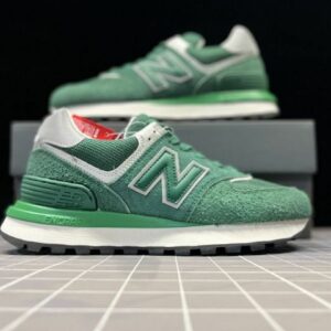 New Balance 574 Legacy Forest Green White Suede Lifestyle Sneakers Shoes U574LGGD