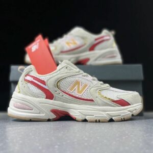 New Balance 530 MR530CC White Red Gold Cream Retro Running Lifestyle Sneakers
