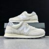New Balance 574 Sea Salt with Classic Grey Suede Mesh Lifestyle Sneakers Men's Women's Classic Retro Shoes