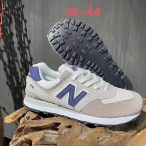 New Balance 574 Classic Lifestyle Sneakers Grey Navy Suede Mesh ENCAP Unisex