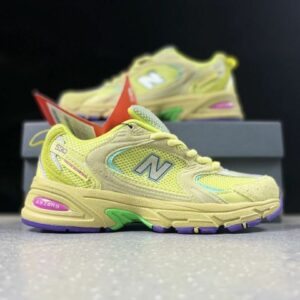 New Balance 530 MR530GN Lime Glo Cream Yellow Green Purple ABZORB Running Lifestyle Shoes Sneakers