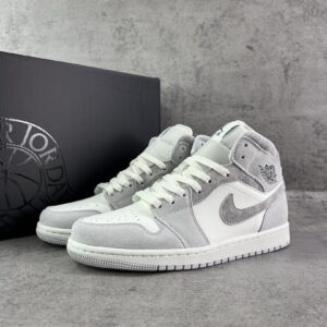 Air Jordan 1 High OG "Stealth" Grey White Men's Sneakers 555088-037