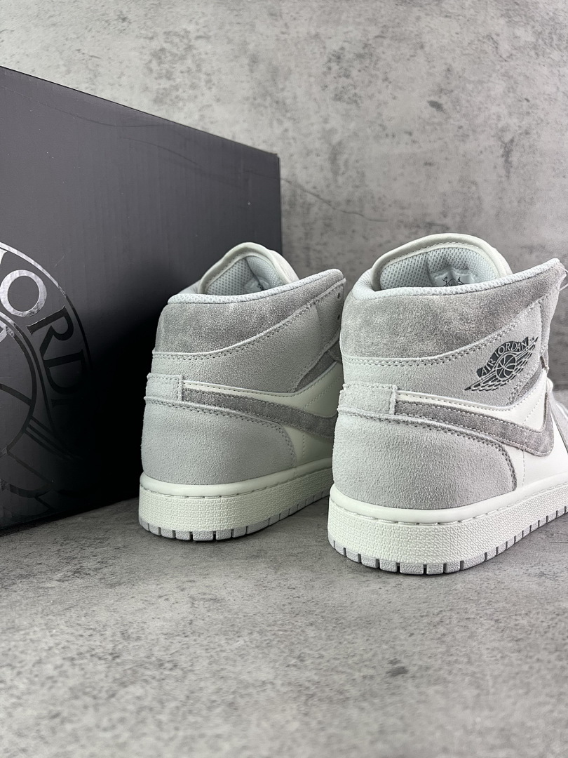Air Jordan 1 High OG "Stealth" Grey White Men's Sneakers 555088-037 - Image 3