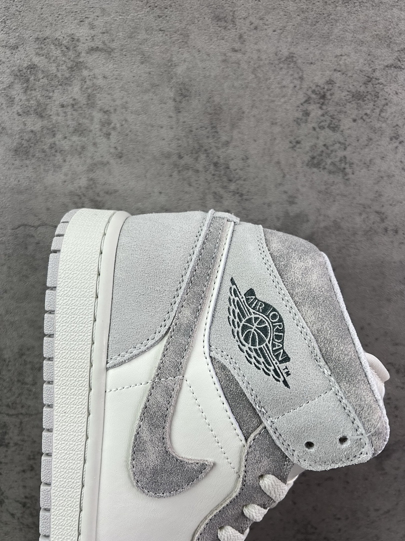 Air Jordan 1 High OG "Stealth" Grey White Men's Sneakers 555088-037 - Image 7