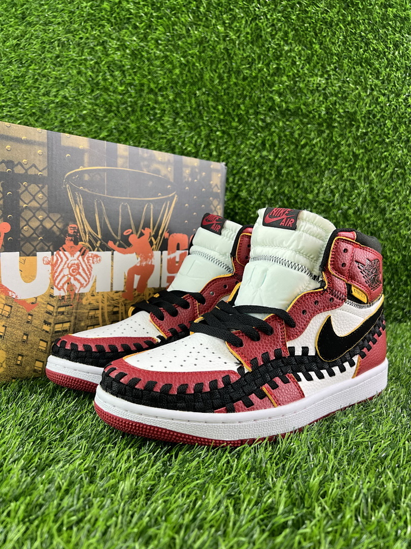 Nike Air Jordan 1 Retro High OG Union LA x Bephies Beauty Supply Woven Red Black White Sneakers FD0399-163 - Image 2