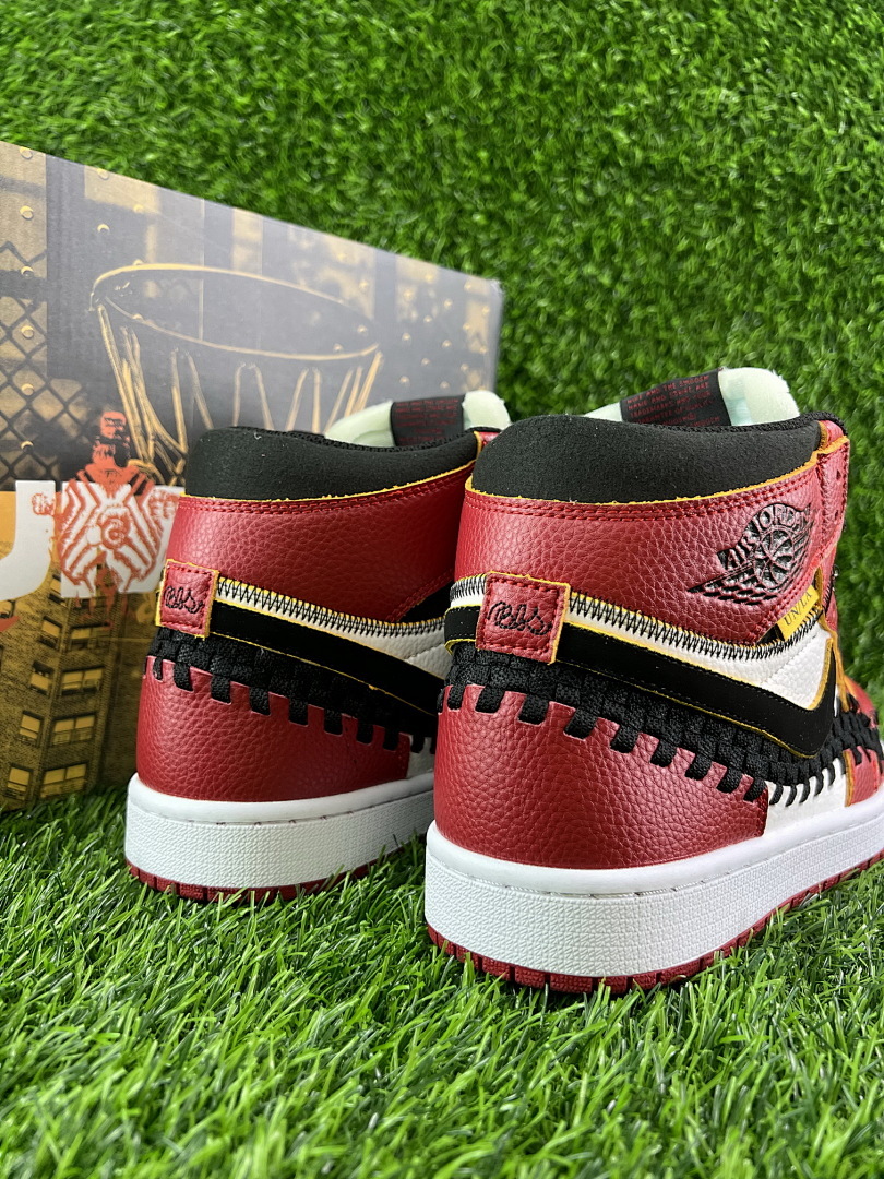 Nike Air Jordan 1 Retro High OG Union LA x Bephies Beauty Supply Woven Red Black White Sneakers FD0399-163 - Image 3