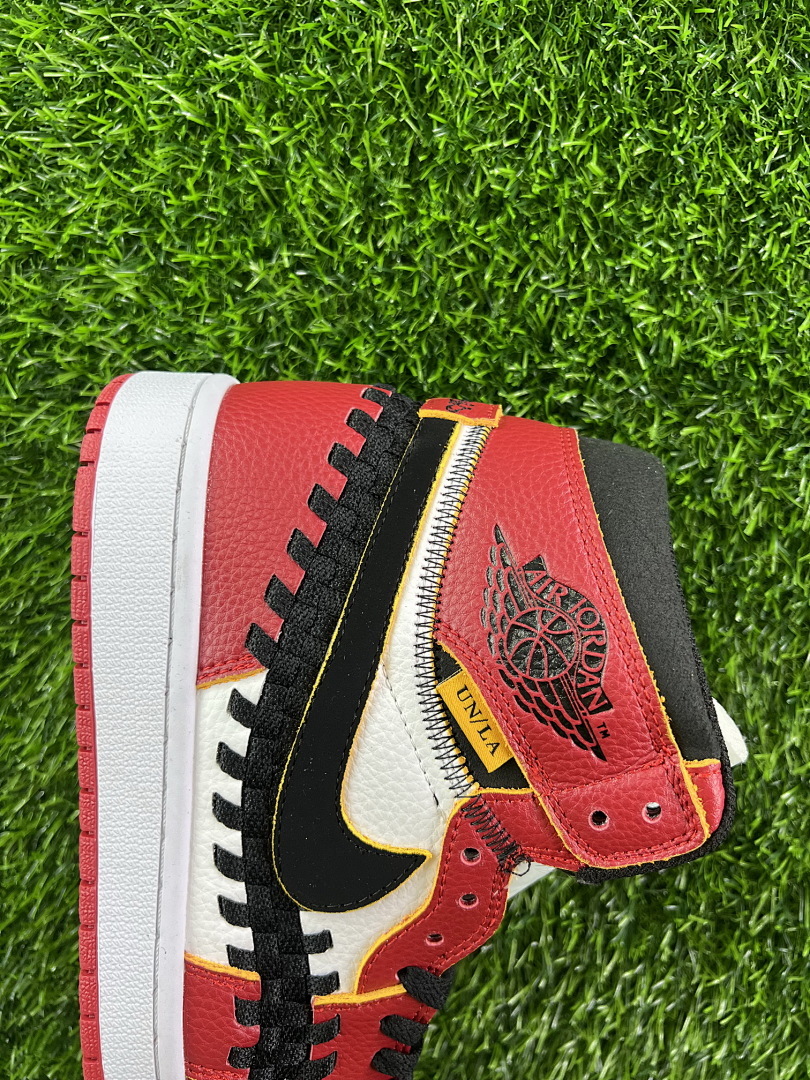 Nike Air Jordan 1 Retro High OG Union LA x Bephies Beauty Supply Woven Red Black White Sneakers FD0399-163 - Image 7