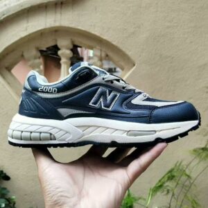 New Balance 2000 Navy Grey Silver Cream Running Shoes Trainers Sneakers Men's Women's