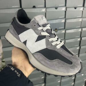 New Balance 327 Black Castlerock White MS327FD Men's Women's Lifestyle Sneakers Trainers Retro Casual Shoes