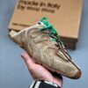 Miu Miu New Balance 530 SL Distressed Suede Slip-On Mule Camel Made in Italy 5S214D