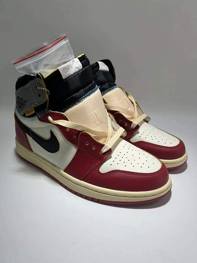 Nike Air Jordan 1 Retro High OG Union LA Varsity Red Black Toe Chicago BV1300-106 Men's Sneakers - Image 5