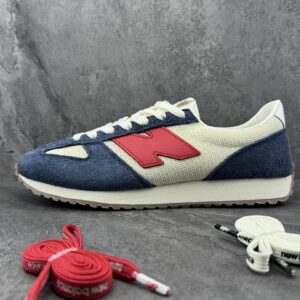 New Balance 220 Retro Runner Men's Women's Navy Red Cream Suede Mesh Sneakers U220