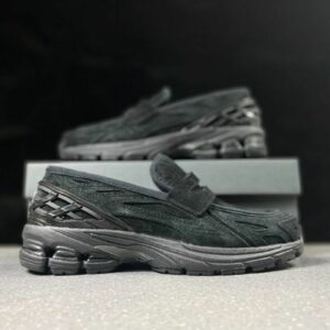 New Balance 1906L Triple Black Suede Loafer Slip-On Shoes M1906LNB